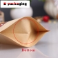 5 pcs Inkjet Printable Standing Zipper Paper Food Bags Resealable Food Packaging with Window
